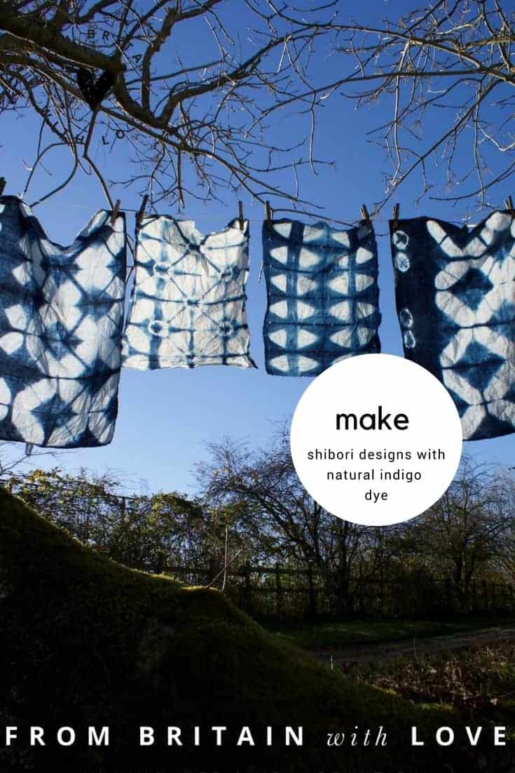 Love shibori indigo dye patterns. Click through to discover how easy it is to create your own beautiful designs using natural indigo with expert Flora Arbuthnott