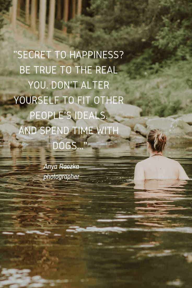 love this slow living creative new year quote / resolution by Anya Raczka about being true to yourself, reconnecting with nature, avoiding the comparison trap. And the joys of wild swimming and spending time with dogs. Click through to get fresh creative energy and new years resolutions for 2019 