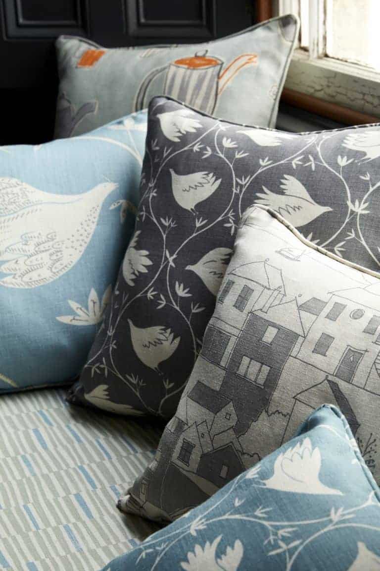 love these modern rustic country cottage cushions by vanessa arbuthnott from her new artists collection