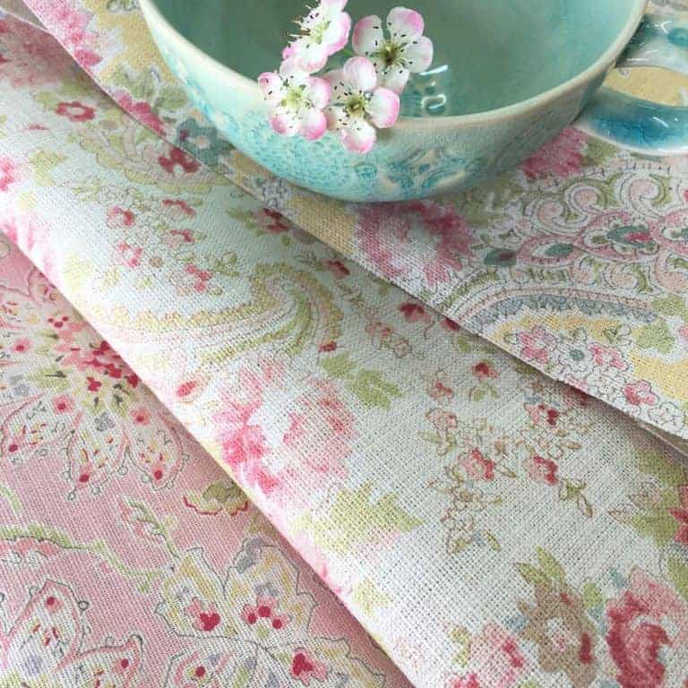 love Sarah Hardaker faded floral fabric and linen. Click through to discover more faded floral fabric designs you'll love 