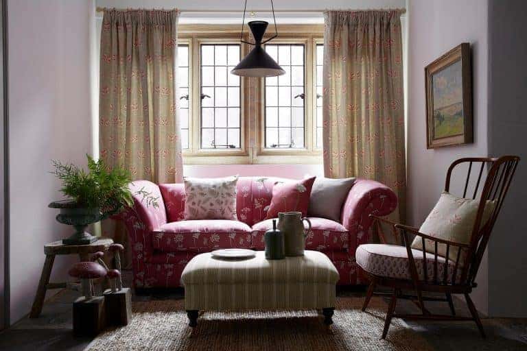 love this faded floral stripes and natural linen living room by vanessa arbuthnott. Click through for more ideas you'll love