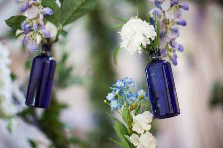 love the blue glass bottles neals yard shower gel comes in. So pretty there are lots of upcycling ideas. Click through for more zero waste and plastic free beauty and bathroom ideas you'll love