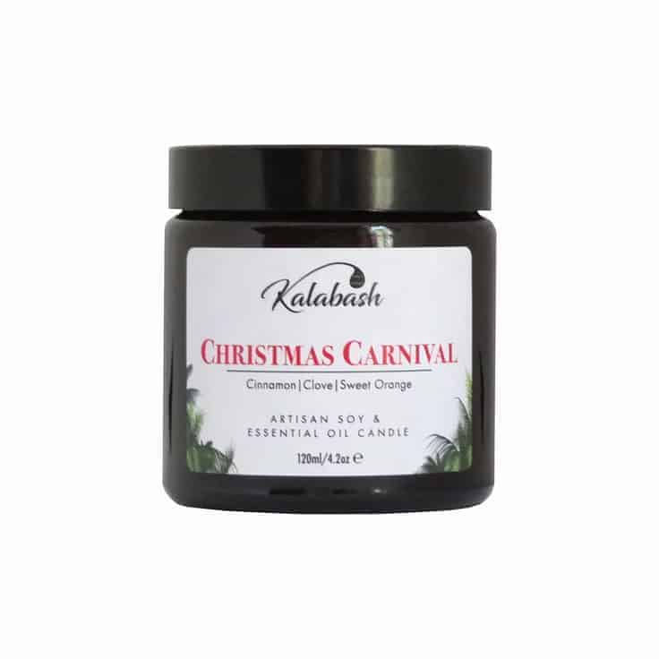 christmas candle natural essential oil soy handmade by kalabash using essential oils of cinnamon, clove and sweet orange