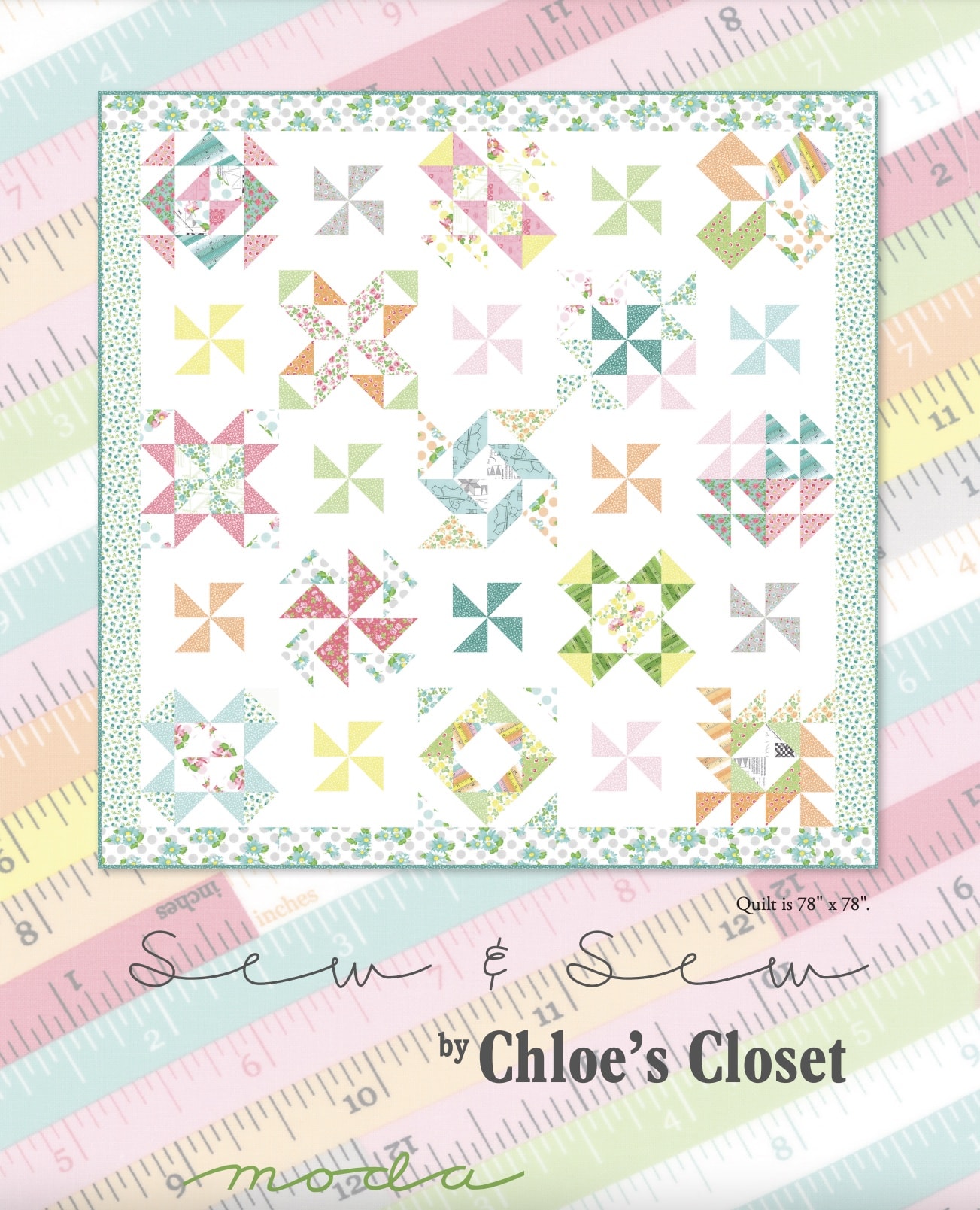 sew and sew free layer cake quilt pattern by chloe's closet for moda. get your free pattern now and get quilting! It's so much fun and easier if you use layer cakes, honey comb packs and beautiful precut fabric!