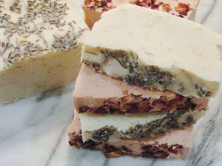 how to make natural soap - slice the cured soap