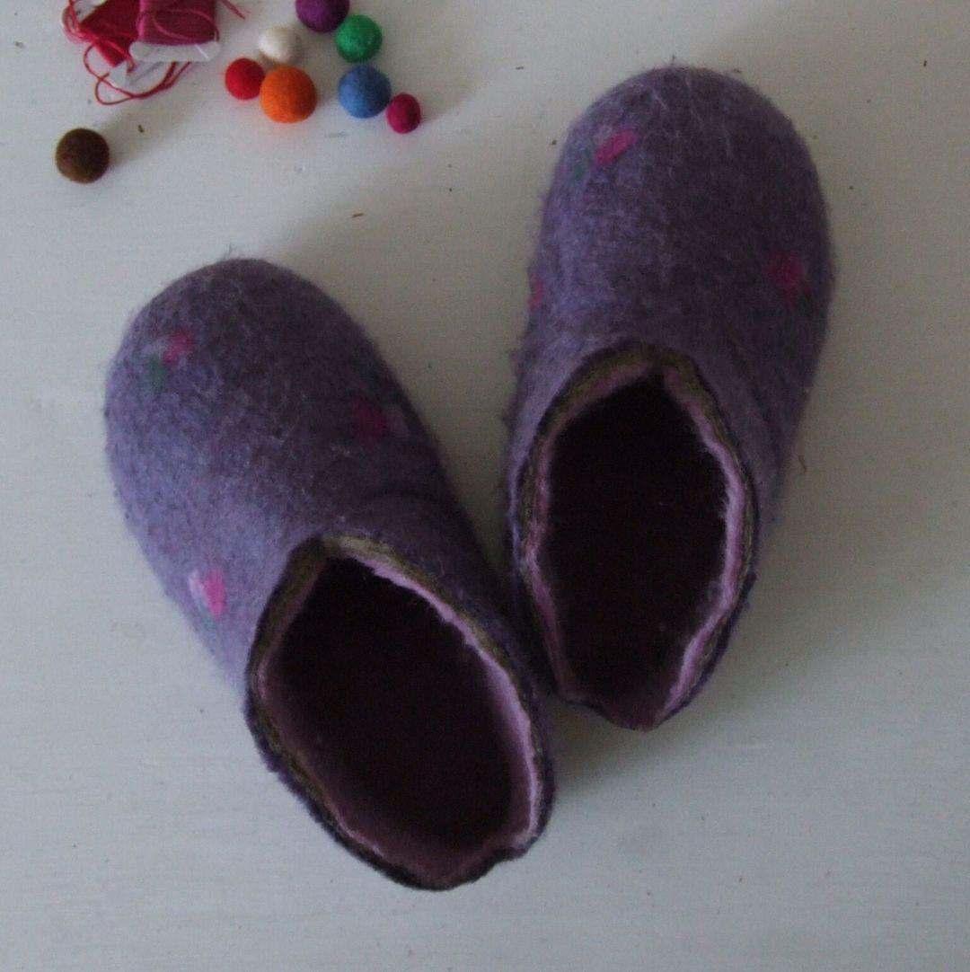 How to make felted slippers