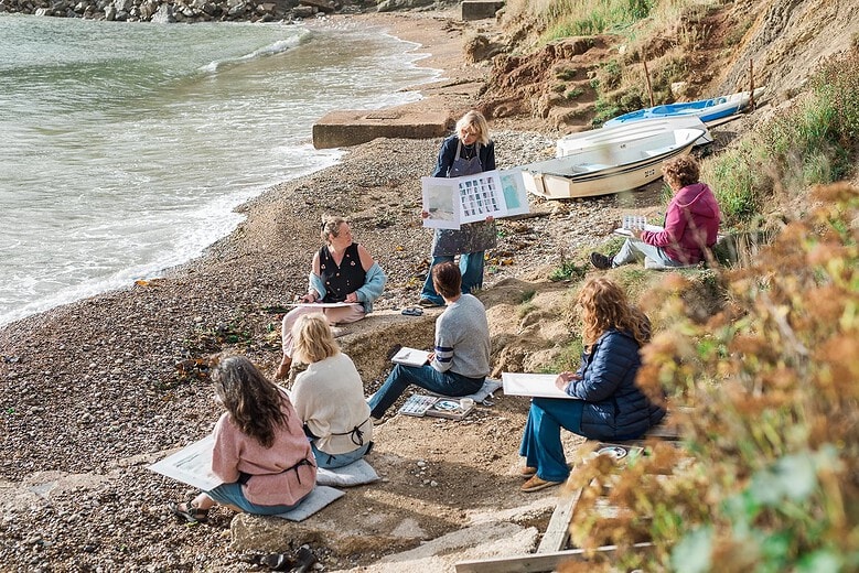 wendy jeavons coastal art workshops dorset