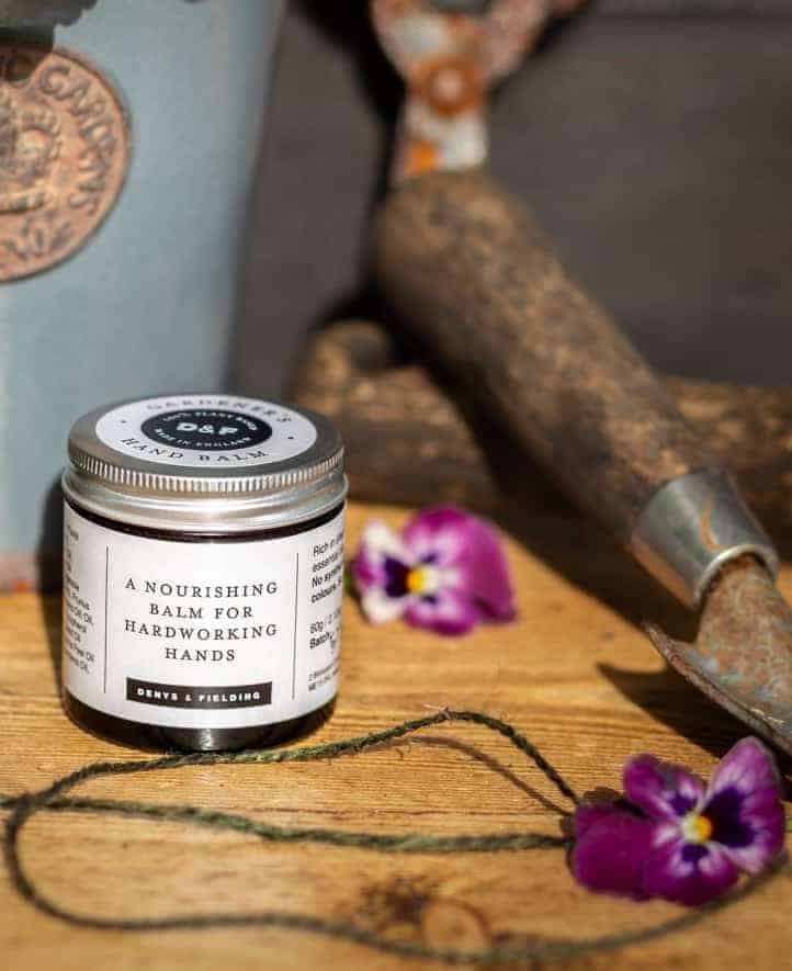 gardener's hand balm sustainable and natural and handmade in Kent using plant based ingredients - just one of my gift ideas for gardeners #gifts #giftideas #gardeners #gardening #hand #balm