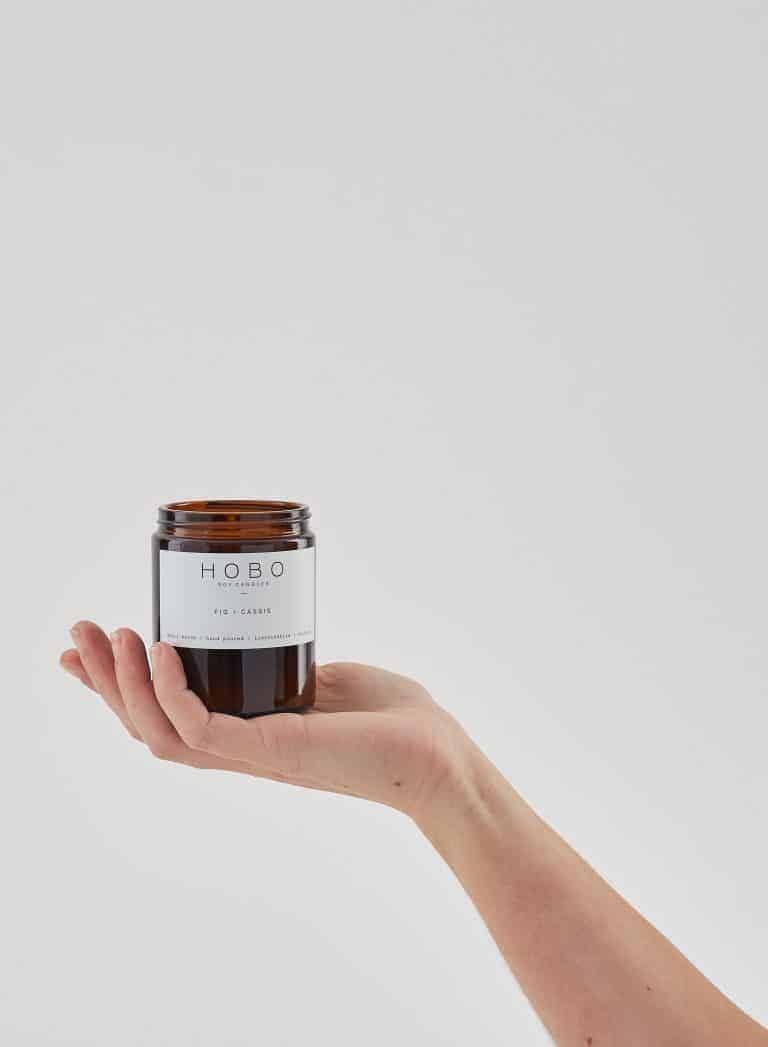 love this hand poured sustainable soy wax candle cassis and fig by Hobo from Grace Gordon. Click through to discover other special handmade natural soy and zero waste refillable candles you'll love