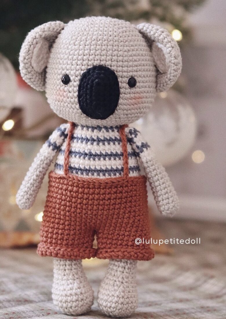 crochet koala pattern by lulupetitedoll on etsy