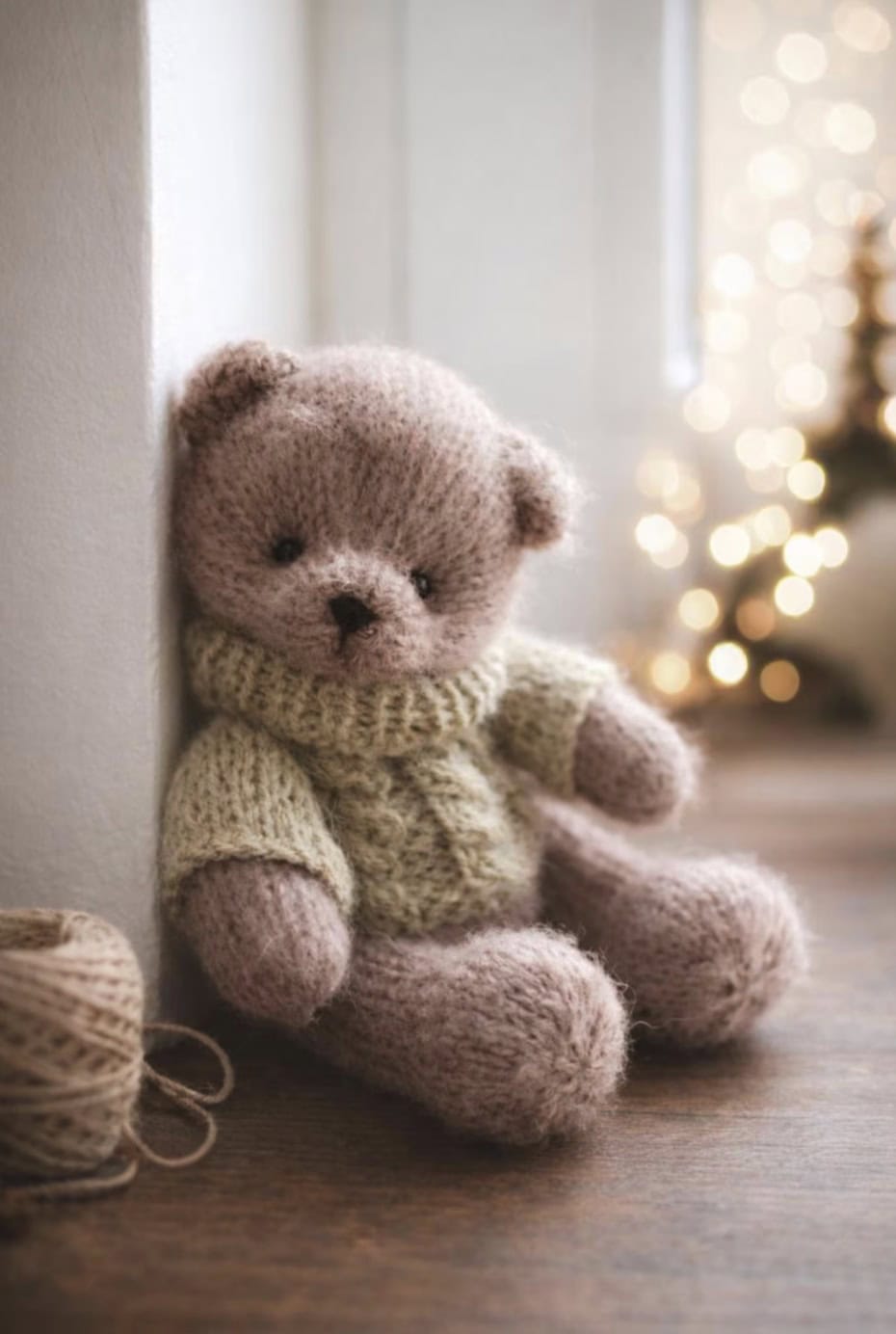 retro teddy bear knitting pattern gray bear akswokrat