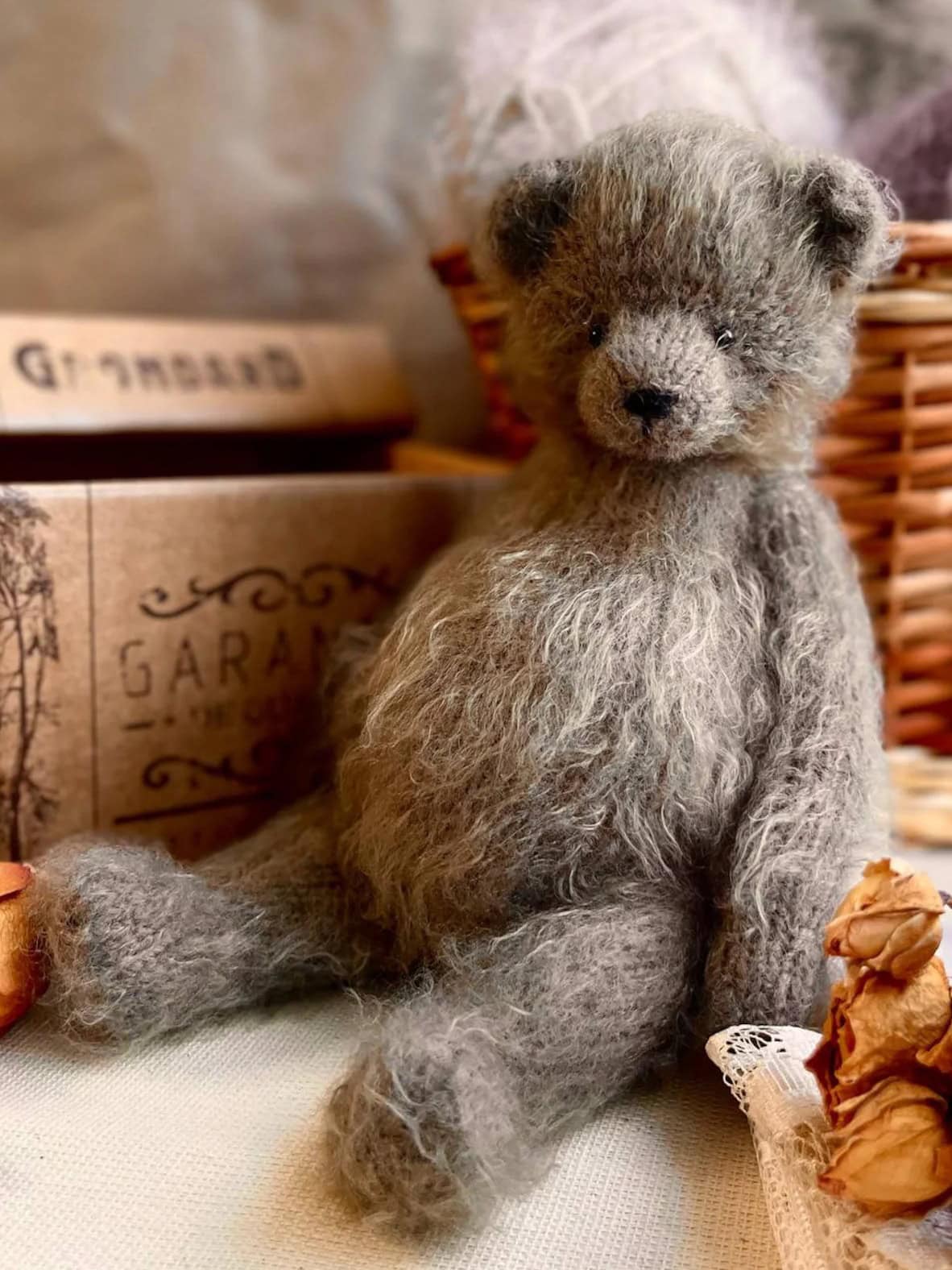 teddy bear knitting pattern etsy