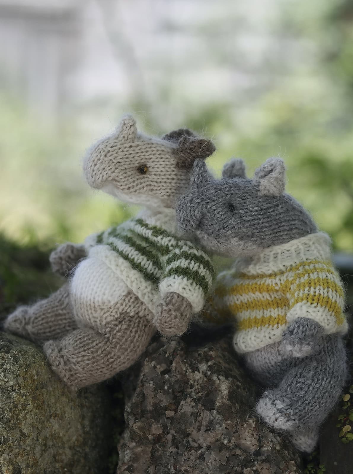 baby rhino toy knitting pattern free by claire garland