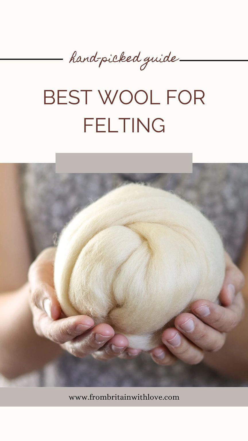 Guide to the best wool for felting and needle sculpting From Britain