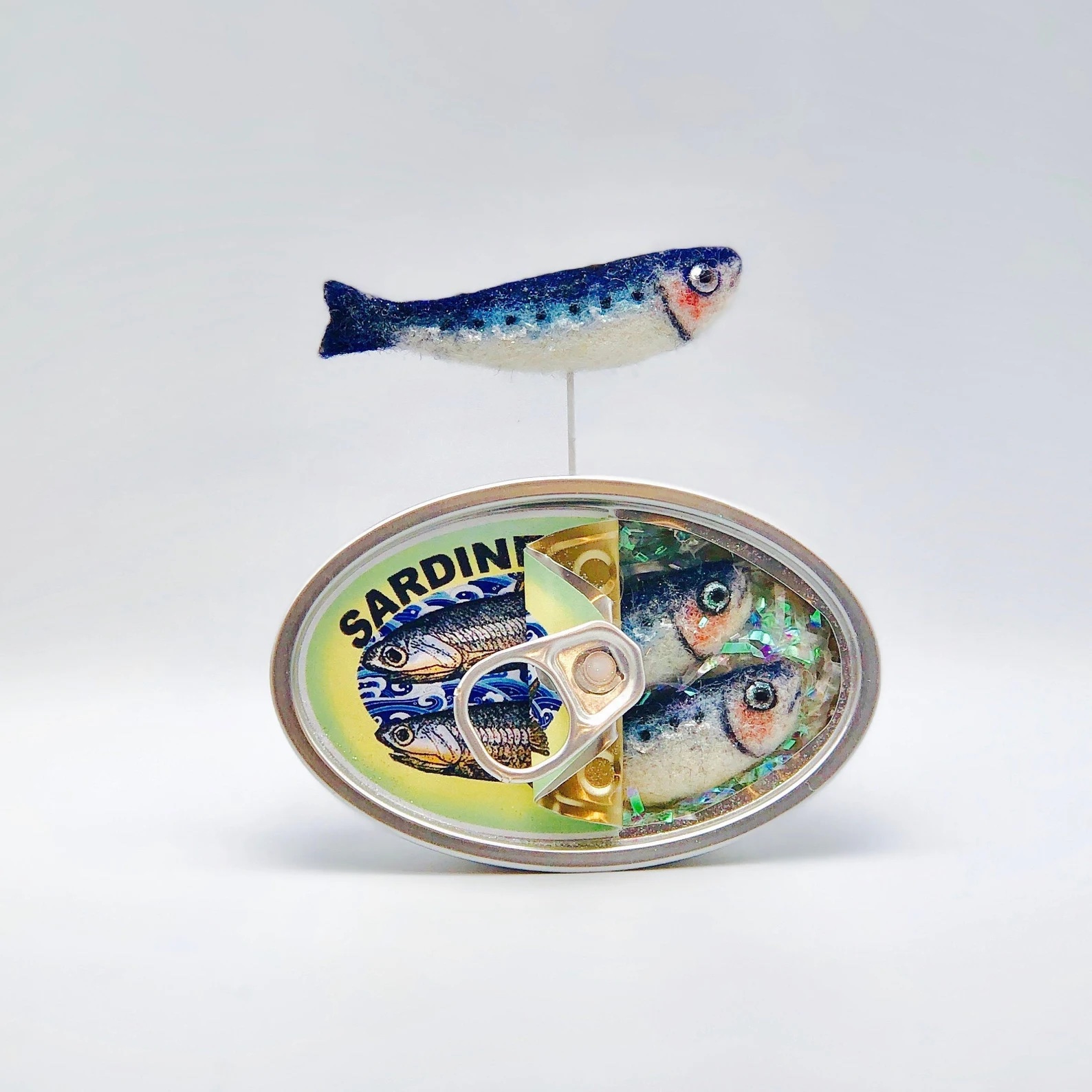 sardine felting kit by felt and dandy