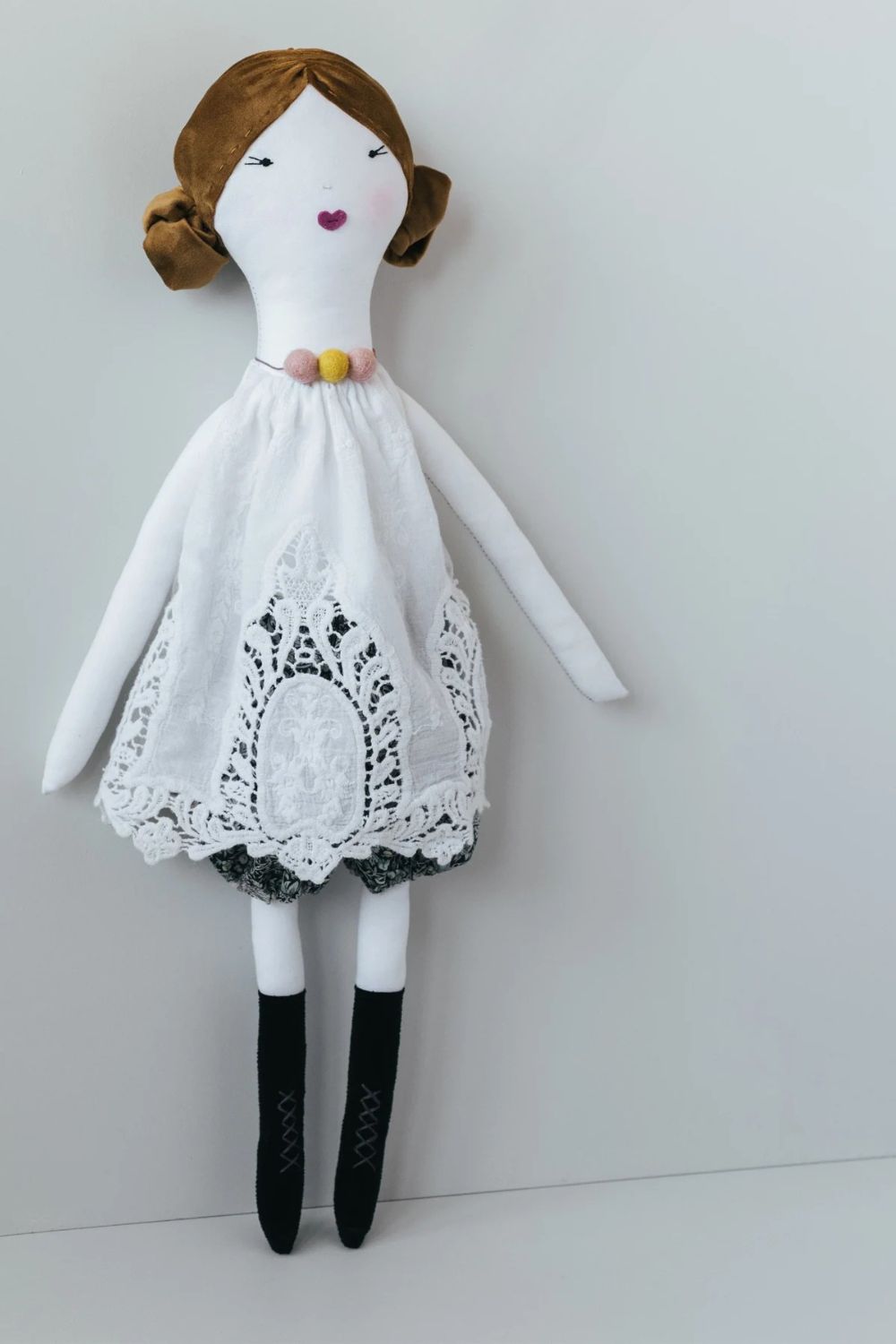 modern vintage fabric doll pattern