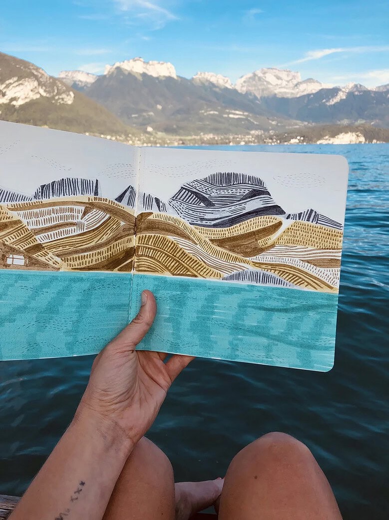 landscape illustration online course with kate sutton
