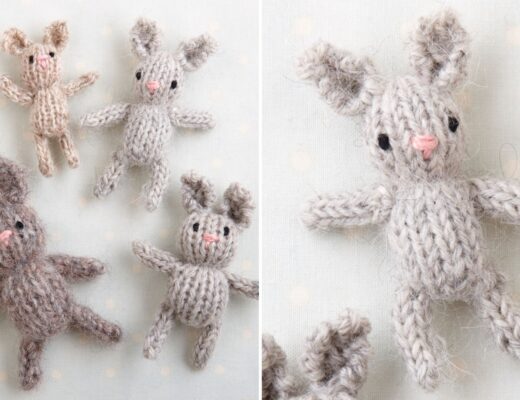 little rabbit teeny tiny bunny soft toy free knitting pattern