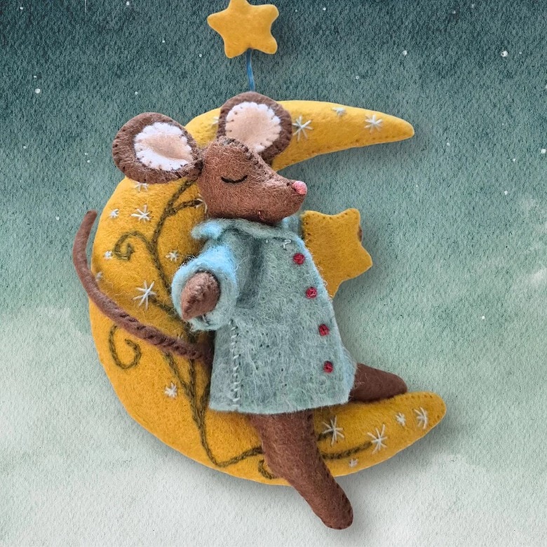 little mouse wish felt craft kit by corinne lapierre