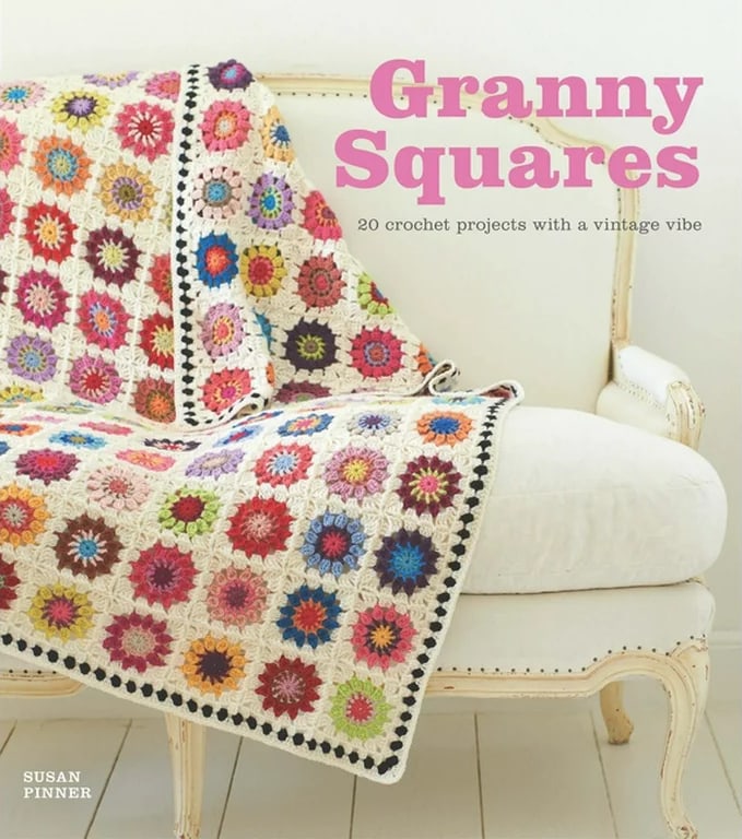 granny squares by susan pinner - a great book to start your crochet making journey!