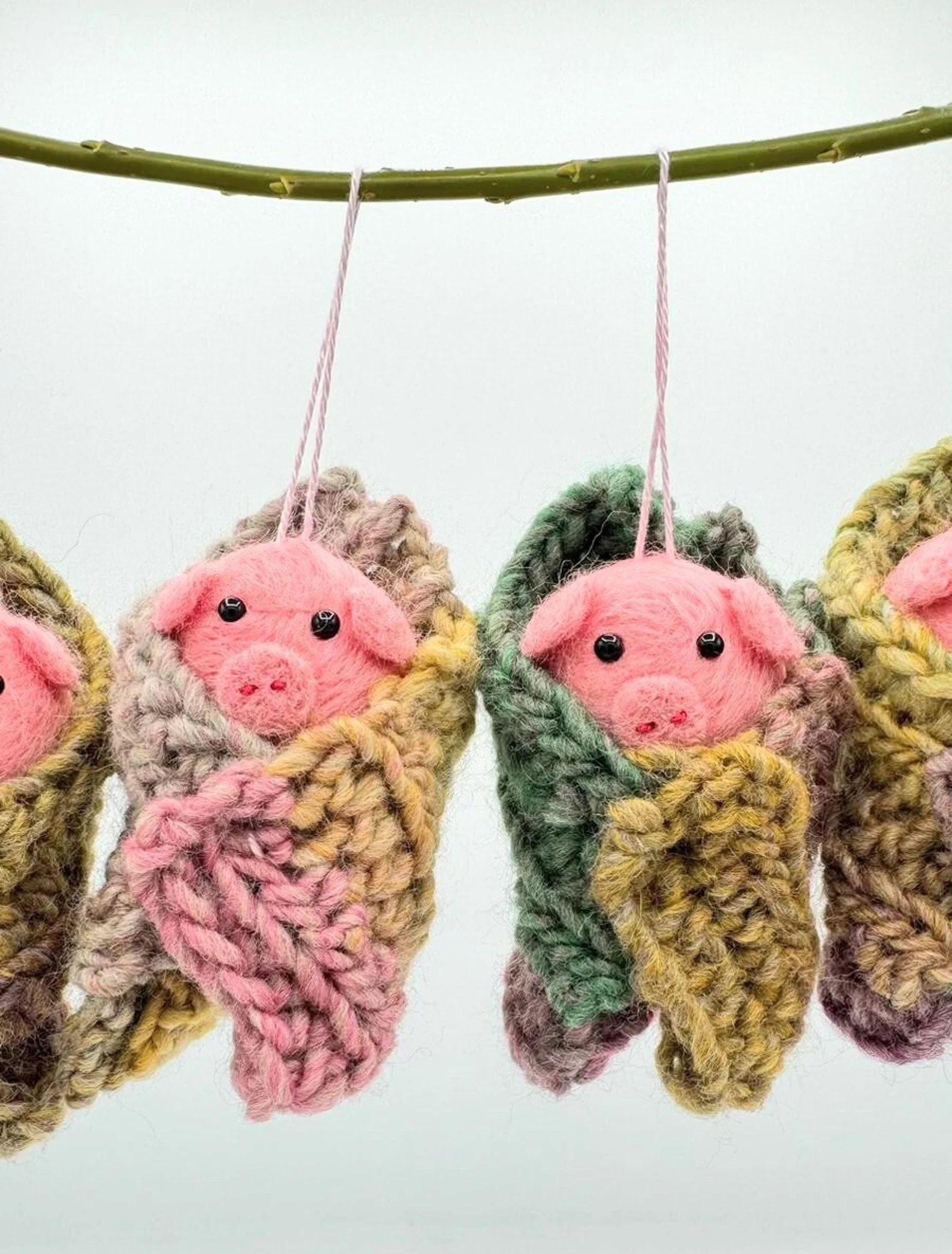 pigs in blankets handmade christmas decorations
