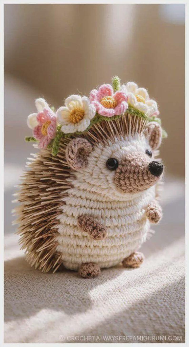 hedgehog toy amigurumi crochet pattern