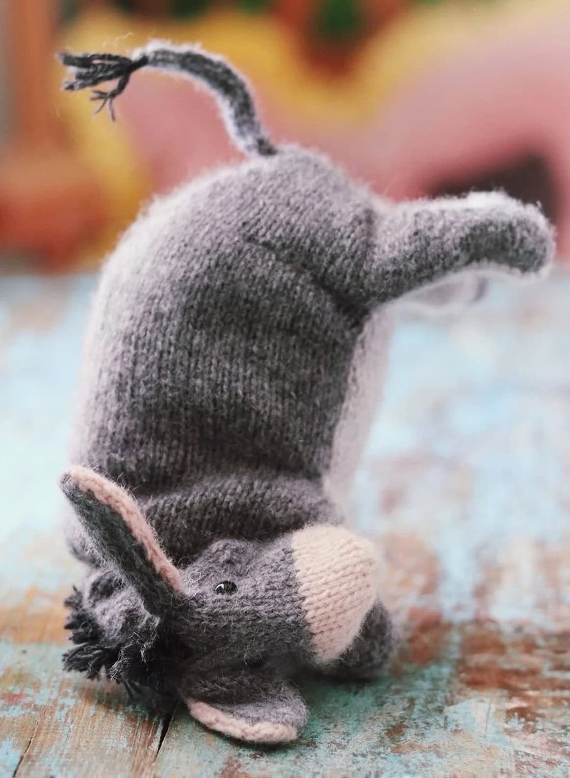 eeyore knitting pattern by claire garland aka dot pebbles knits winnie the pooh soft toy