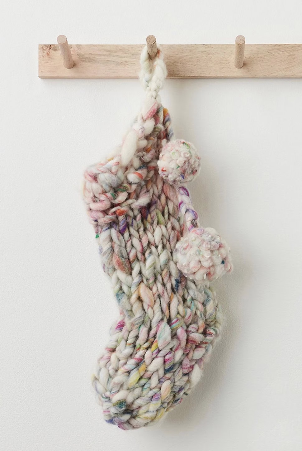 easy knit chunky christmas stocking knitting pattern