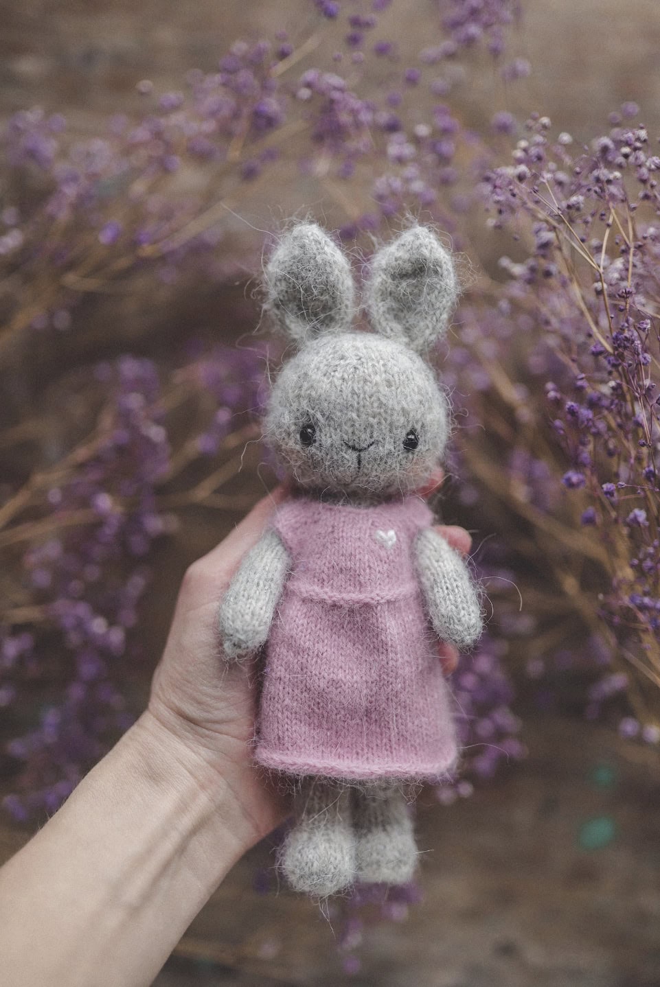 cute fluffy bunny rabbit soft toy knitting pattern