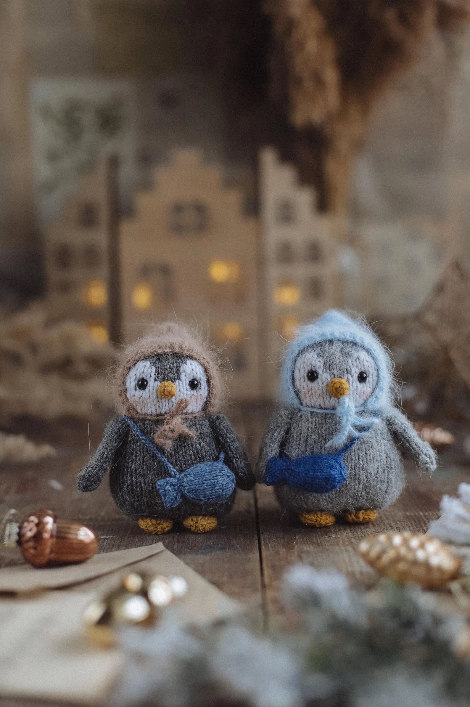 little penguins knitting pattern etsy