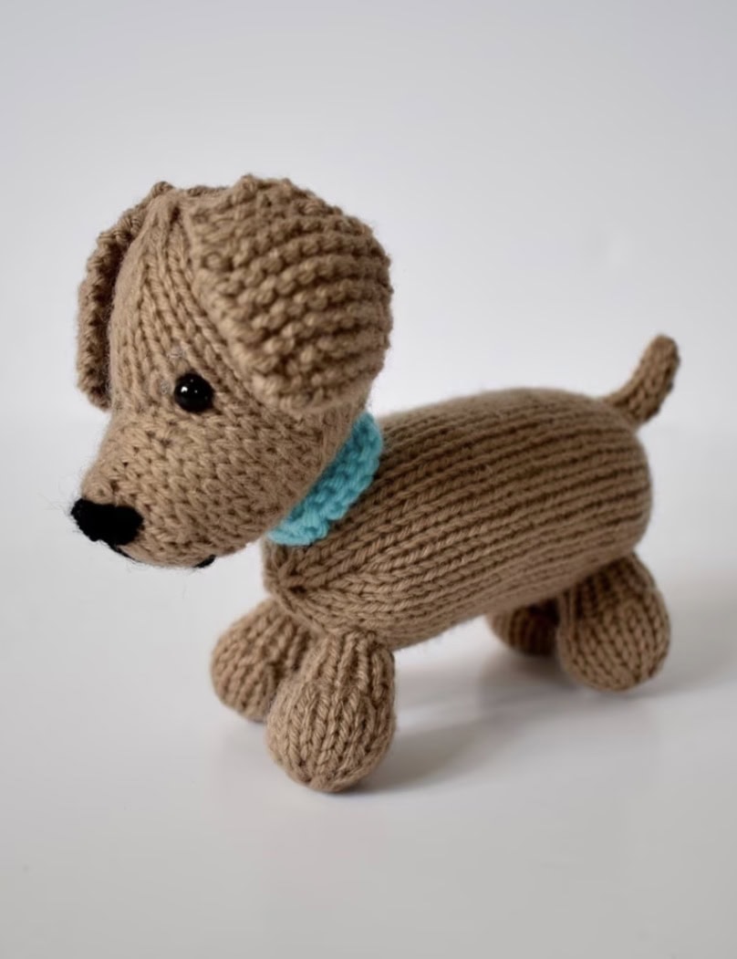 loyal puppy free soft toy knitting pattern by amanda berry