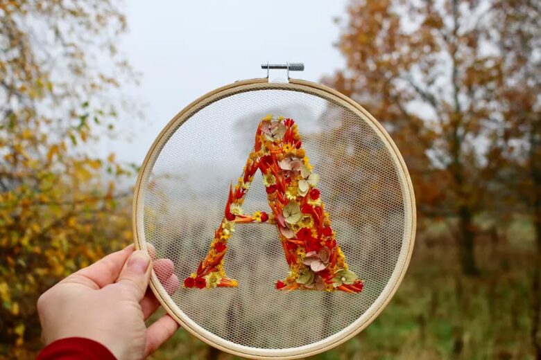 how to embroider with dried flowers on tulle tutorial with olga prinku