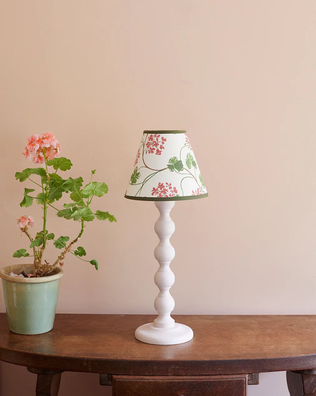 geraniums paper lampshade by sophie harpley