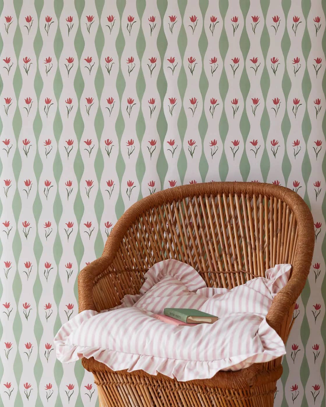 tulip wave wallpaper by sophie harpley