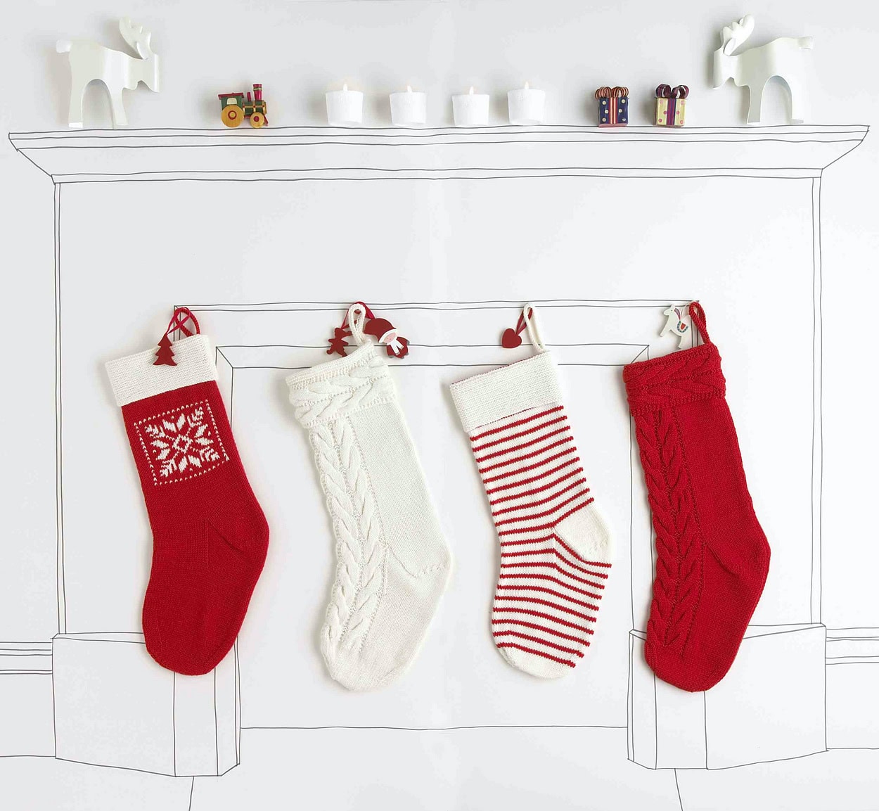 swedish design christmas stocking knitting pattern by millamia