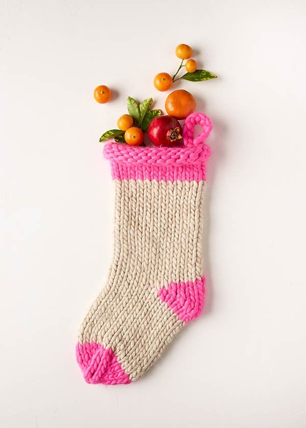 simple knit before christmas stocking free knitting pattern by purl soho