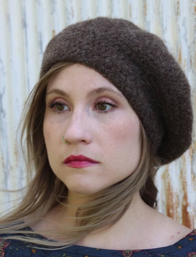 felted crochet beret pattern
