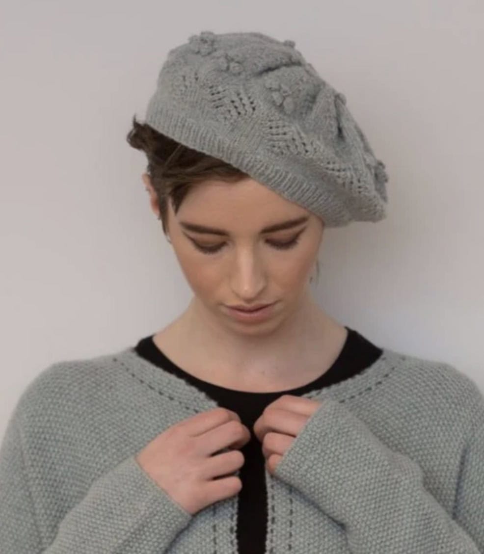 seol beret knitting pattern by scottish textiles showcase