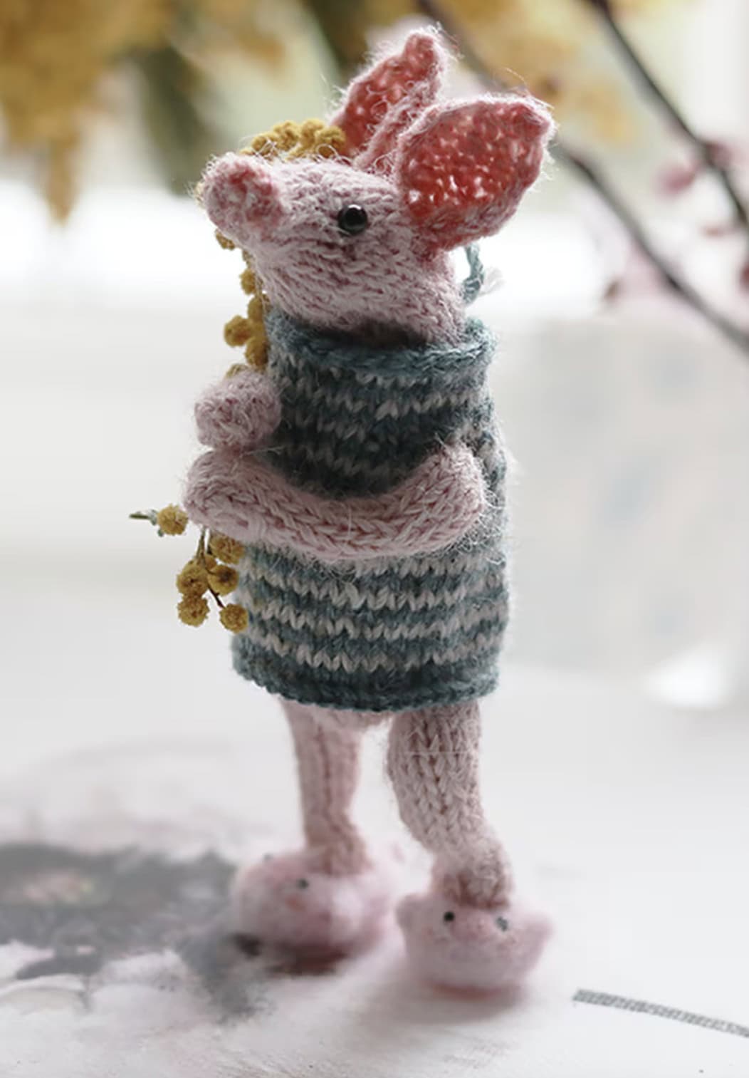 piglet doll knitting pattern by claire garland