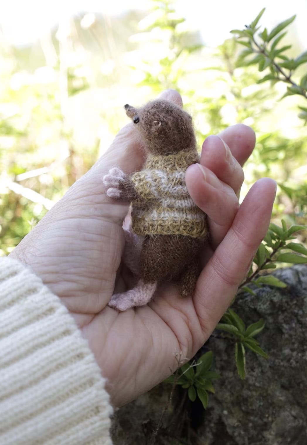 shrew doll knitting pattern by claire garland