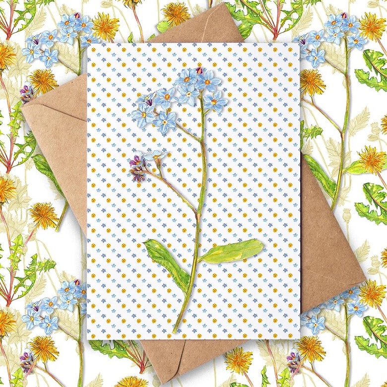 rachel reynolds forget me not card